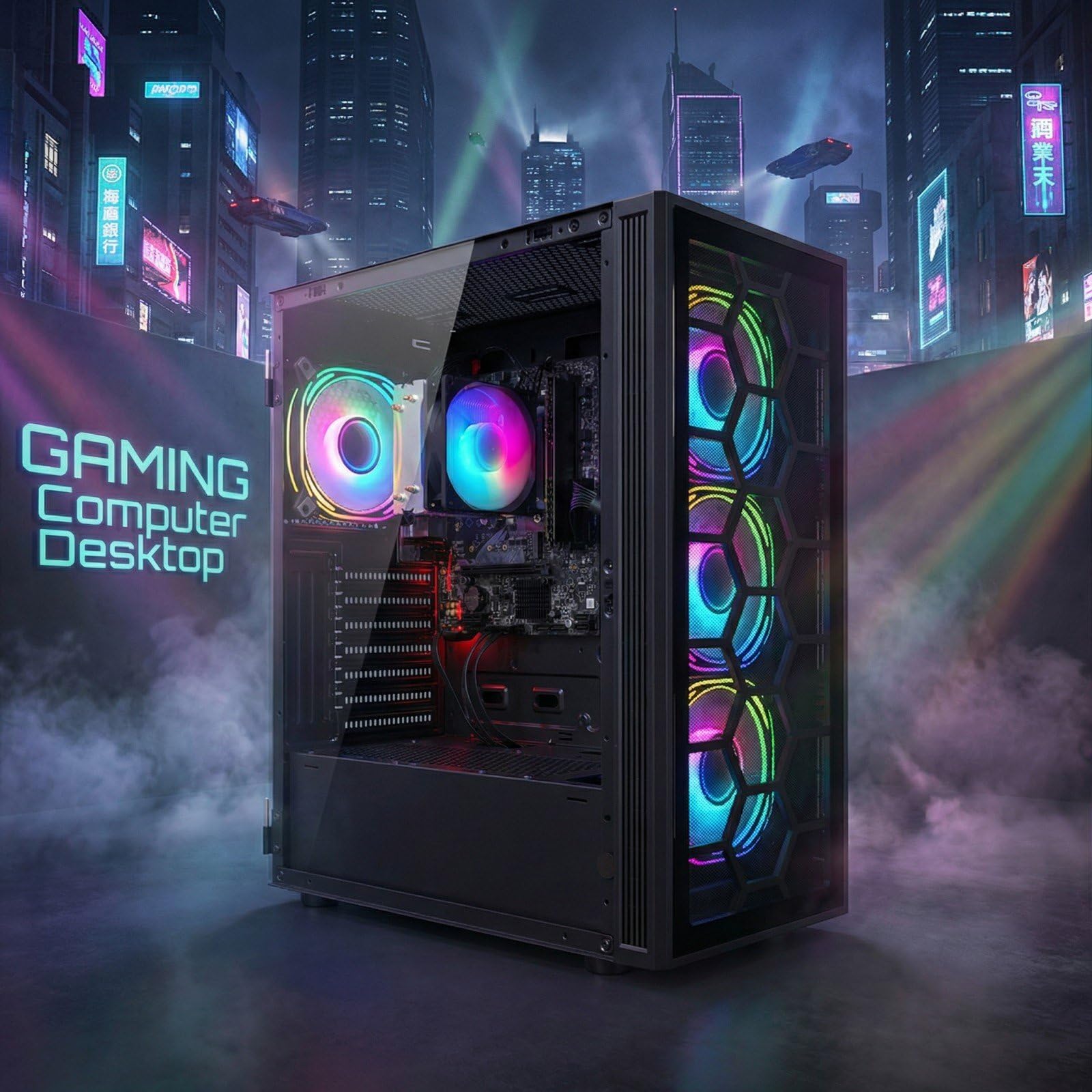 Amazon.com: STGAubron RGB Desktop PC Computer, AMD Ryzen 5 3400G