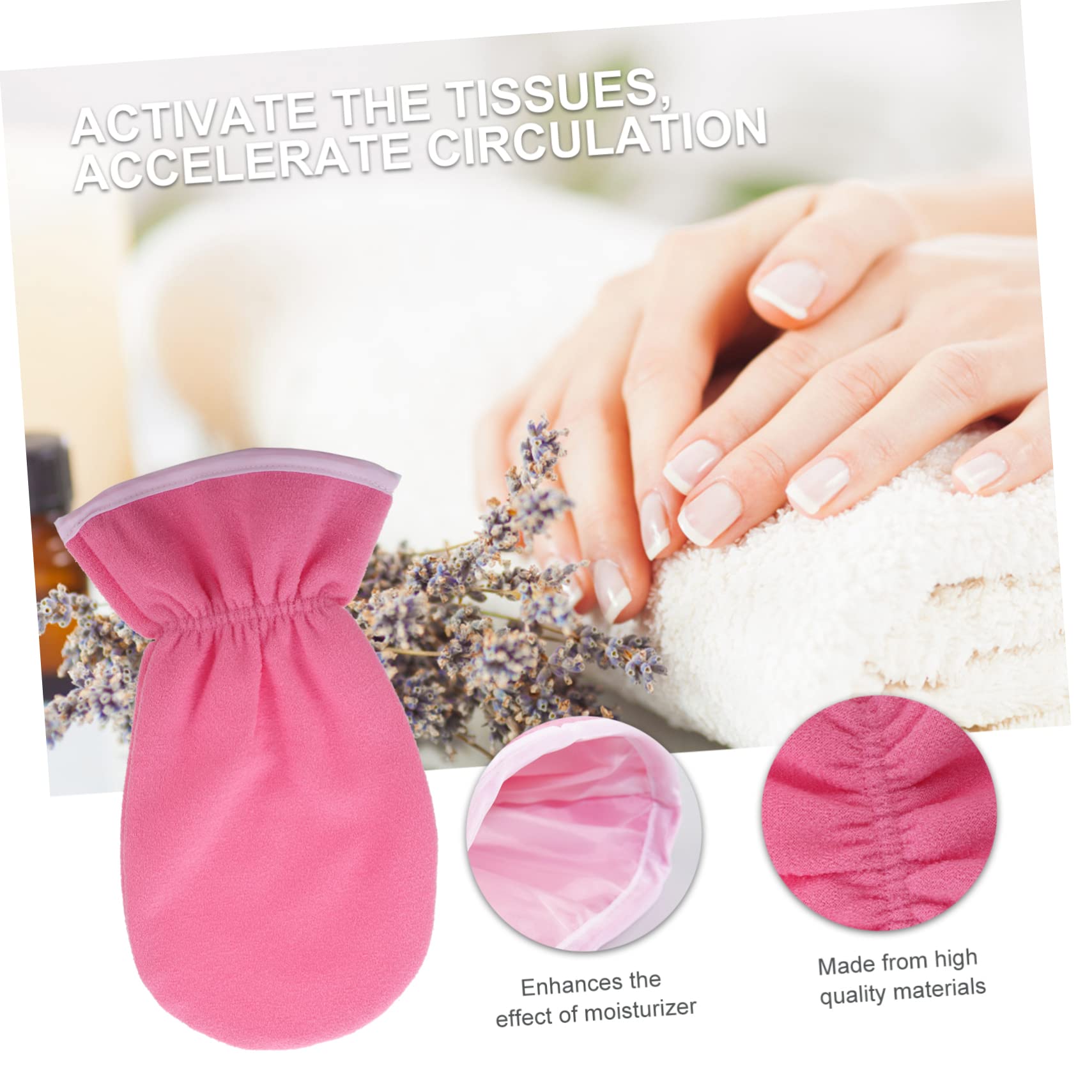 SHERCHPRY 4pcs Paraffin Wax Foot Socks Hand Care Gloves Spa Booties Paraffin Wax Therapy Gloves for