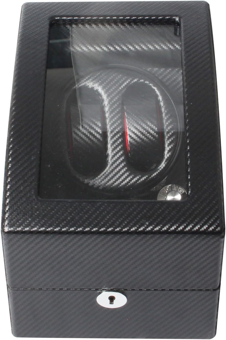 Mount Tibet High-end Ultra Quiet 2+3 Automatic Carbon Fiber Watch Winder Black