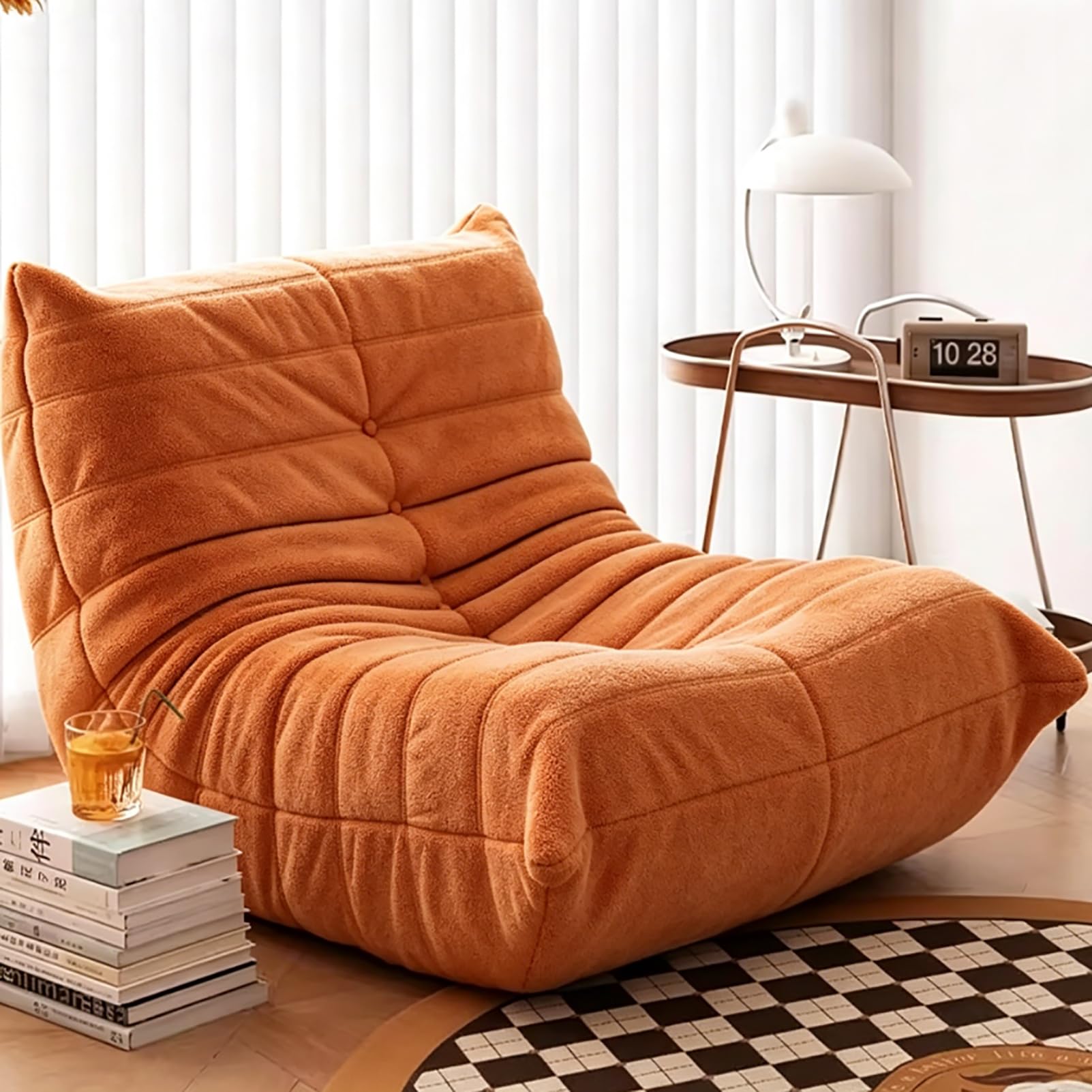 Fauteuil Togo, Fauteuil Poire d'angle, Canapé d'angle Confortable, Lounge Ergonomique en Mousse, pour Salon, Chambre, dortoir, Salon, Bureau