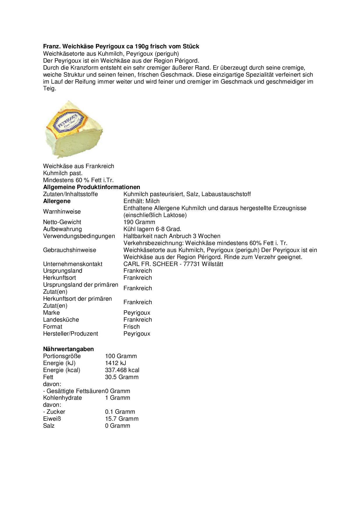 Französisches Käsesortiment 1,4 kg