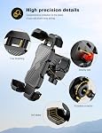 Grefay Bike Phone Holder Universal Motorcycle Phone Holder with 360 Rotate for 4.7-6.8 Inch Smartphones Compatible with Road Bike MTB Scooter