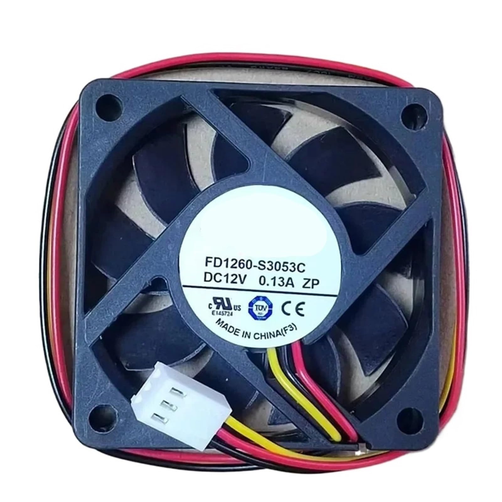 YMUGUEGH 1pcs FD1260-S3053C DC12V 0.13A 6015 fan