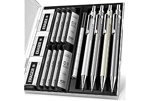 Four Candies 0.9mm Metal Mechanical Pencils - Fancy Pencils for Smooth Writing