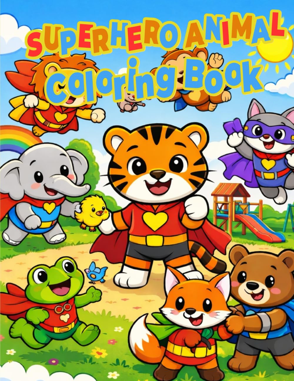 Superhero Animal: Coloring Book