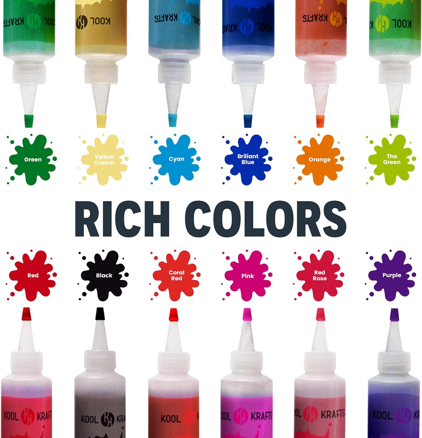 KOOL KRAFTS Tie Dye Kit, All-Inclusive with 12 Vibrant Colors, + 4 White T-Shirts - Perfect for Kids & Adults - Fun Tie Dye Party Supplies, Tie Dye Kits for Children Age 8-12, Tie Dye Kit.