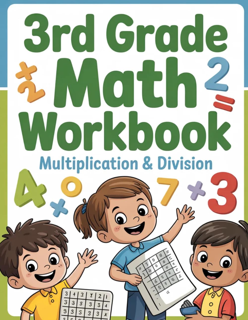 3rd Grade Math Workbook: Multiplication and Division: 96 Practice Pages with Times Tables, Division Drills, Fact Families, Word Problems & Answer Key | Ages 8-10 (Smart Math Series)