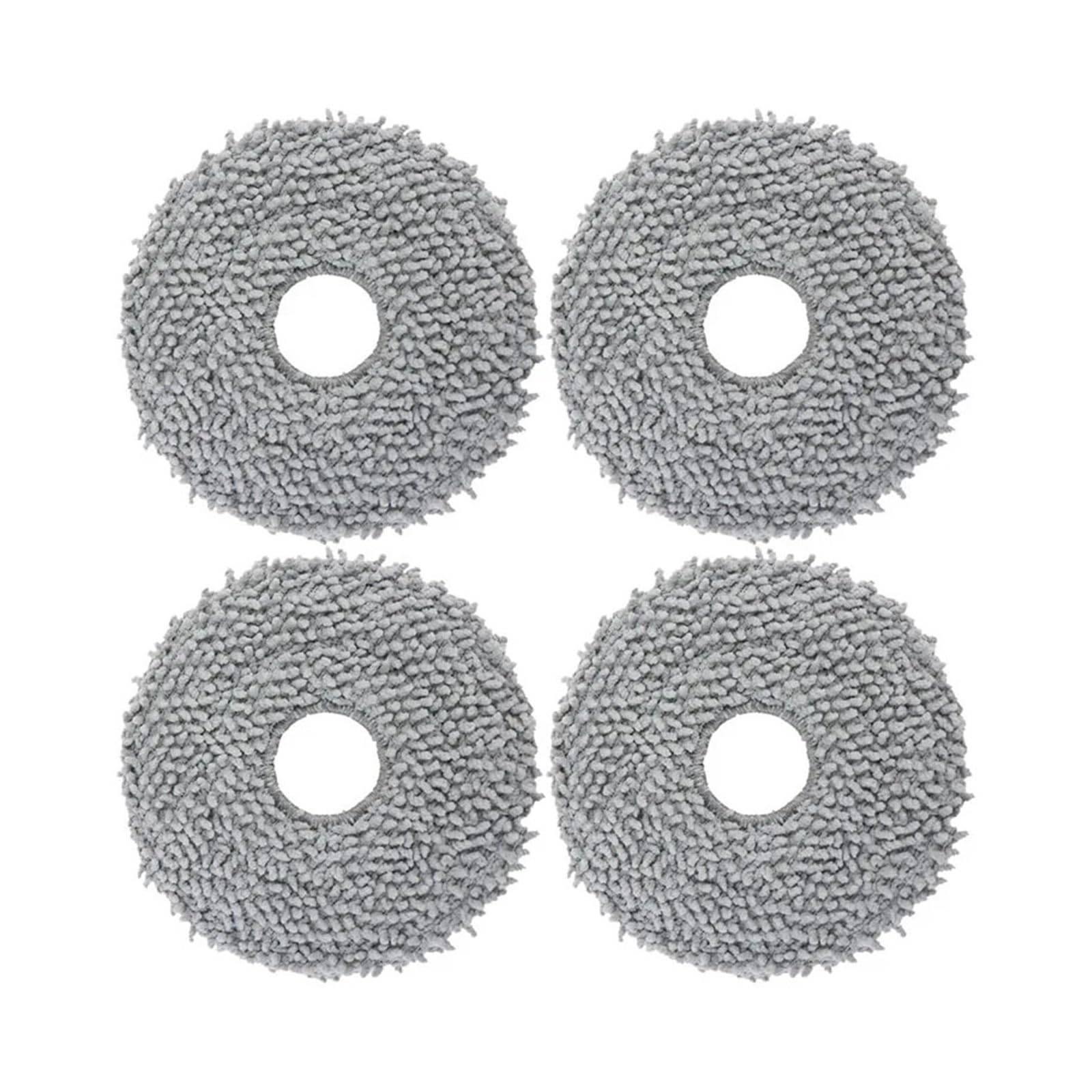 HIZON 2/4/6/10/12PCS Mop cloth rag，Compatible For Xiaomi ，B101CN X10+ S10+，Compatible For Dreame， S10 Pro L10S Ultra X10, C102CN robot vacuum cleaner(D)