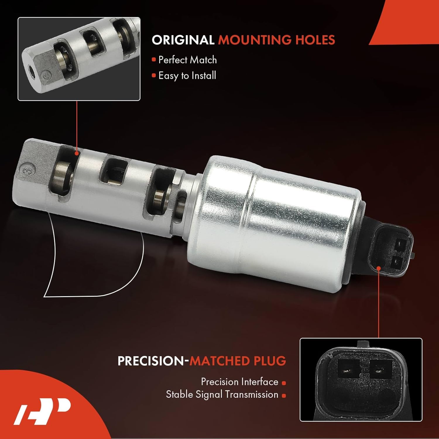 A-Premium Engine Variable Valve Timing (VVT) Solenoid Compatible with Mazda CX-5 2013-2019, 3 2012-2019, 6 2014-2019, CX-9 2016-2020, CX-3 2016-2019, 3 Sport 2012-2019, 2.0L 2.5L