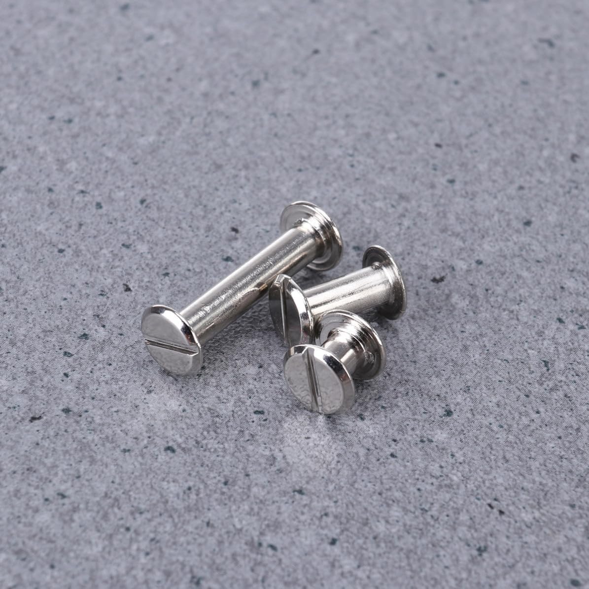 60pcs Silver Metal Binding Screw Post Kit, for Bookbinding