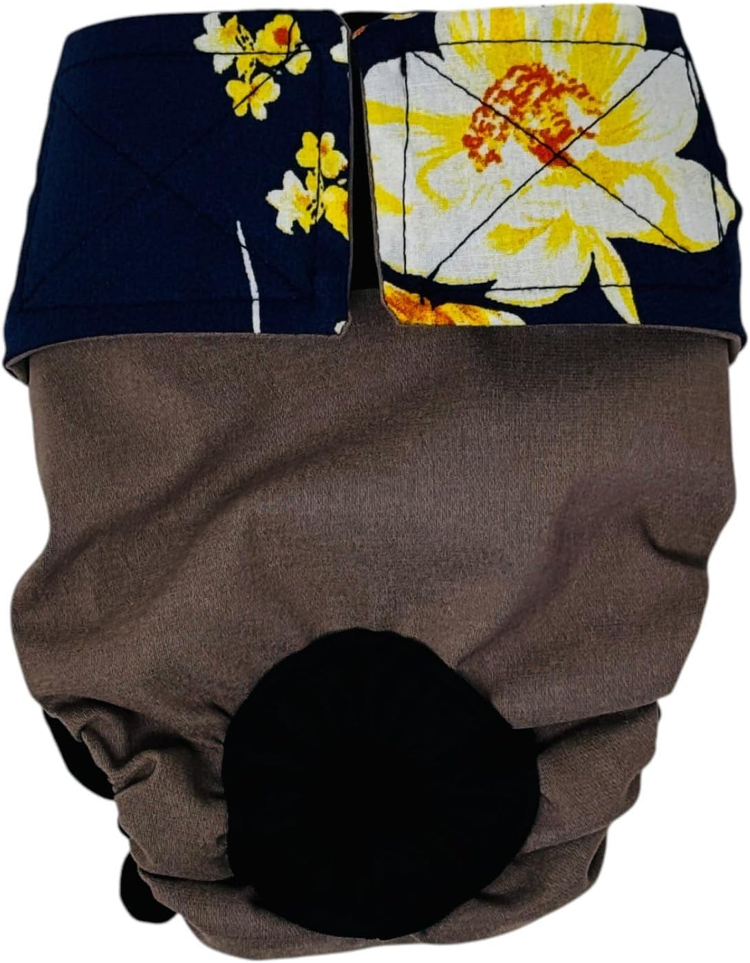 Golden Bloom Dog Diaper, XXL, with Tail Hole - Made in USA