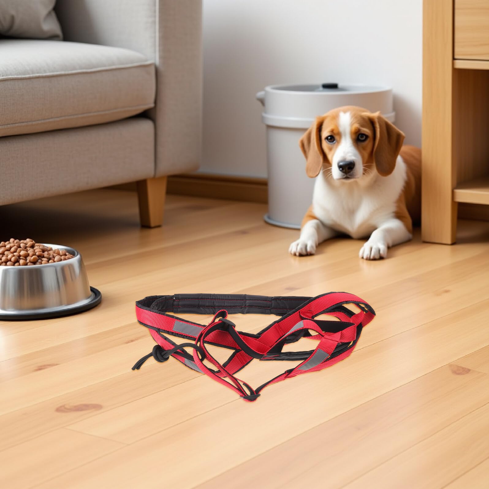 Arnés para Perros Grandes de Trabajo XXL Ajustable en X con Tiras Reflectantes para Correr y Entrenamiento al Aire Libre Resistente para Ejercicio y Trineo