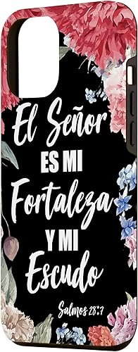 Miniatura 2 de Funda con versículo bíblico cristiano en español para iPhone 15 Pro Max El Señor Es Mi Fortaleza