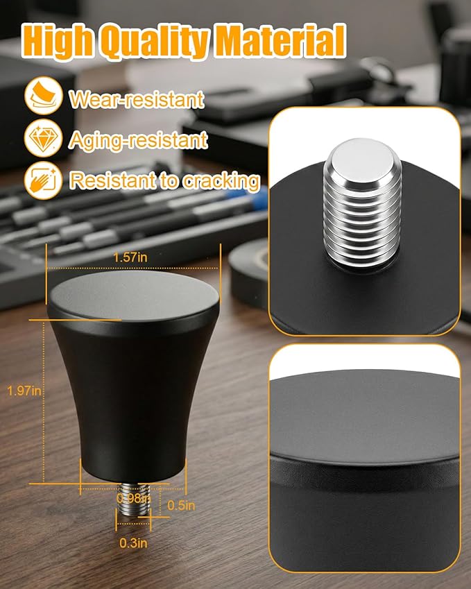 4 Piezas Patas de Goma para Cortadora de Carne 8MM Rosca Compatible con Berkel miniatura 2