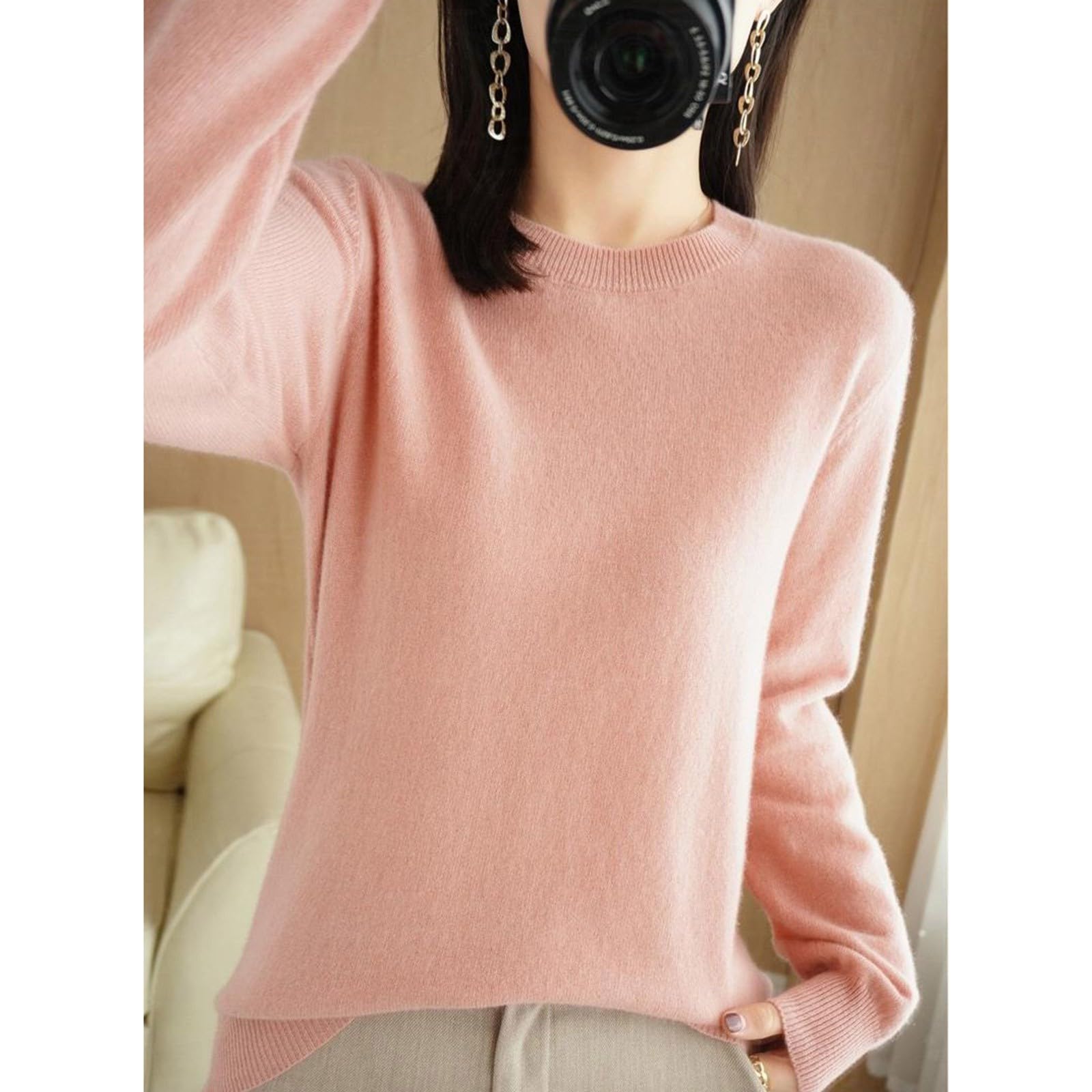 Camiseta térmica Interior Femenina Manga Larga Cuello para Mujer Invierno Ropa Base cálida
