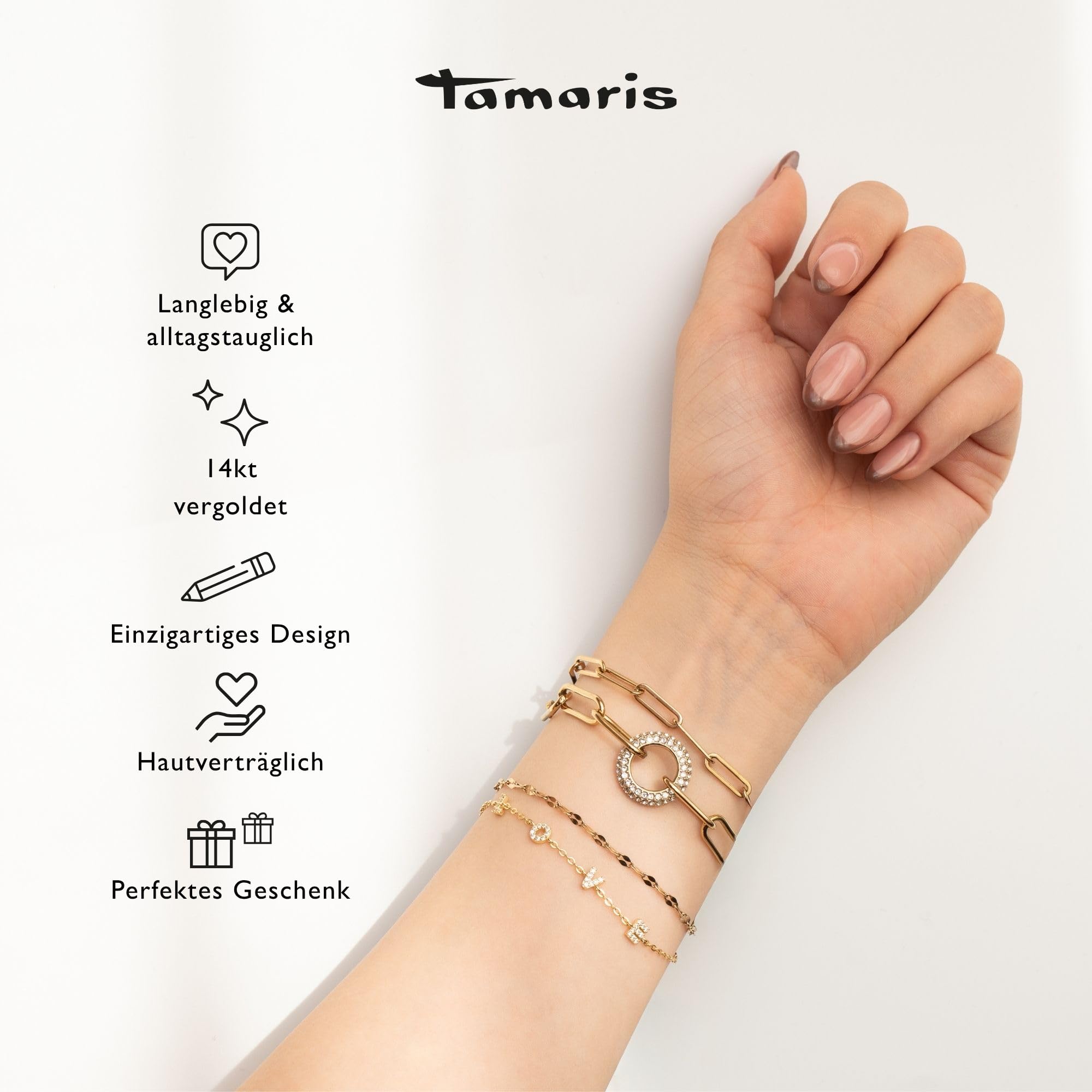 Tamaris Armschmuck Tree of Life Collection, Armband aus Edelstahl mit Lebensbaum-Motiv. Talisman Geschenkidee
