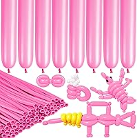 Vista 18 de 260 globos blancos largos para animales de globo, 100 globos giratorios para guirnalda de globos, animales, modelado, cumpleaños, boda, decoración