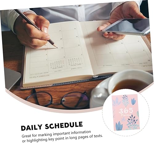 Miniatura 4 de STOBOK Agenda 2021, agenda semanal y mensual, cuaderno de papelería 2021, organizador de Navidad, Año Nuevo, calendario A4, planificador de bolsillo