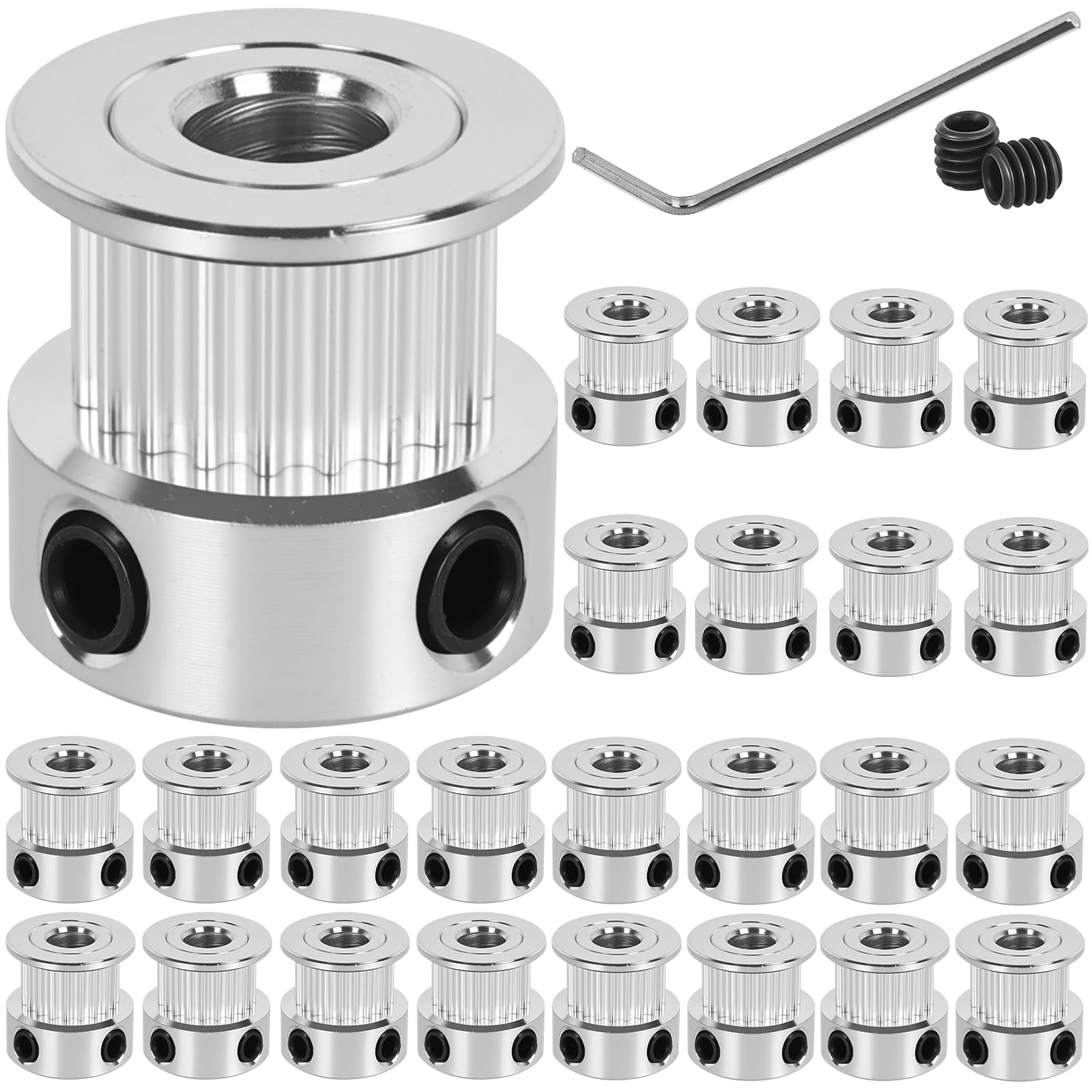 12 Pack GT2 Timing Belt Pulley 20 Teeth,8mm bore,synchronous Pulley — Amazon image 12