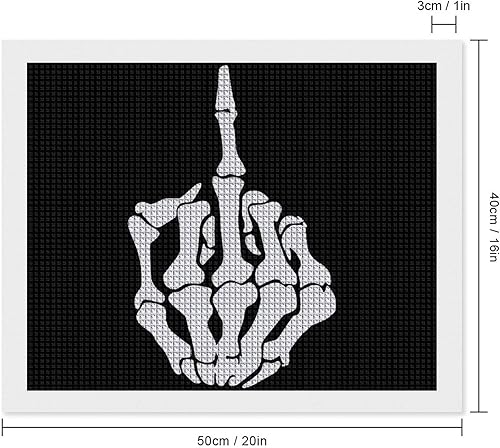 Miniatura 2 de Fuck Off - Kit de pintura de diamante 5D con dedos medios, imágenes de taladro completo, manualidades para decoración de pared del hogar, para