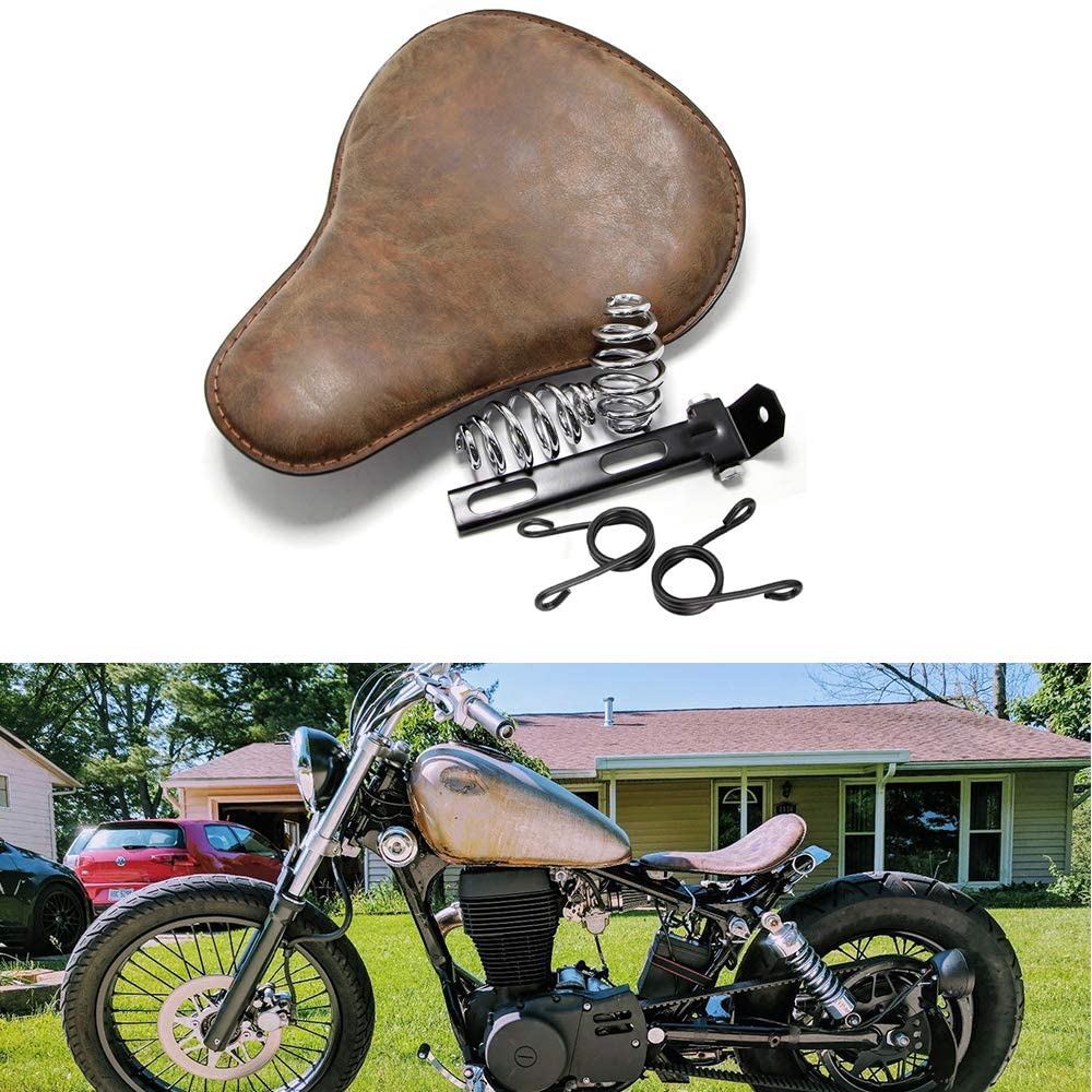 Retrò Asiento bobber individual de moto para Chopper Sportster Bobber Chopper y aplicación Customed.
