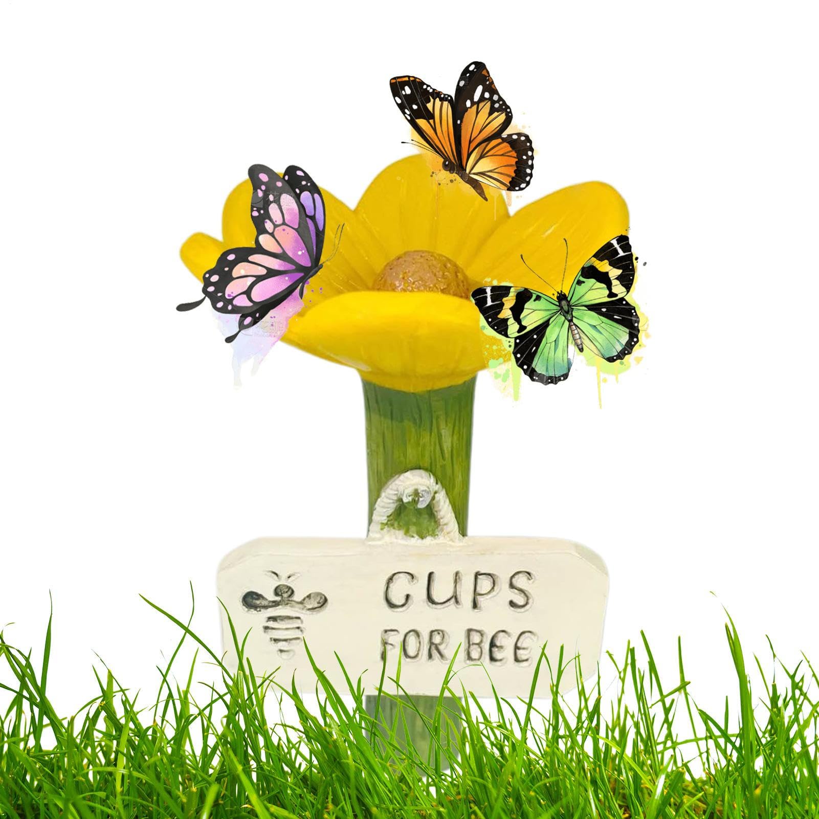 Abbeveratoi Per Da Giardino,Tazze A Forma Di Per Da Giardino | Per Impollinatori Assetati Come Farfalle Per Terrazzo Vialetti Fattoria