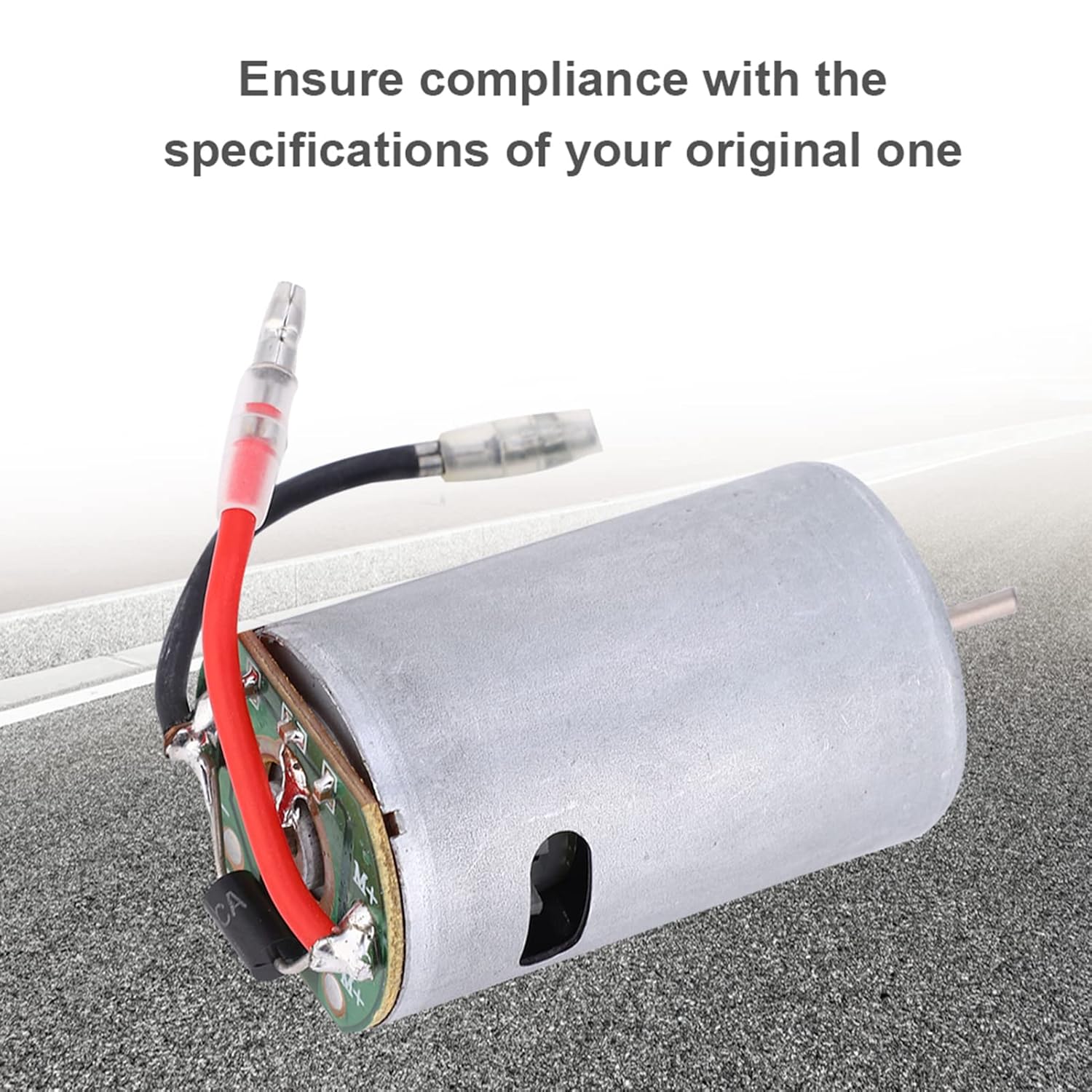 T best Brush Motor, 1:14 Scale Metal 550 Carbon Brush Motor Four-Wheel Drive Remoted Control Speed Change Motor RC Cars Replacement Upgrade Parts for WLtoys 144001 1/14 Alloy RC Car(Metal)