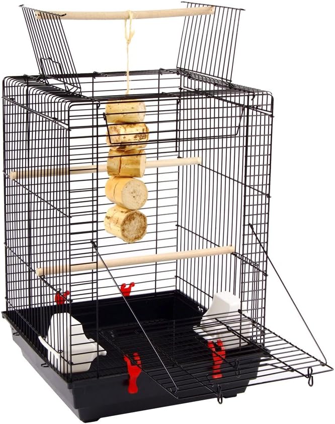 Liberta Okran Bird Open Top Cage, Medium, 58 x 40 x 40 cm