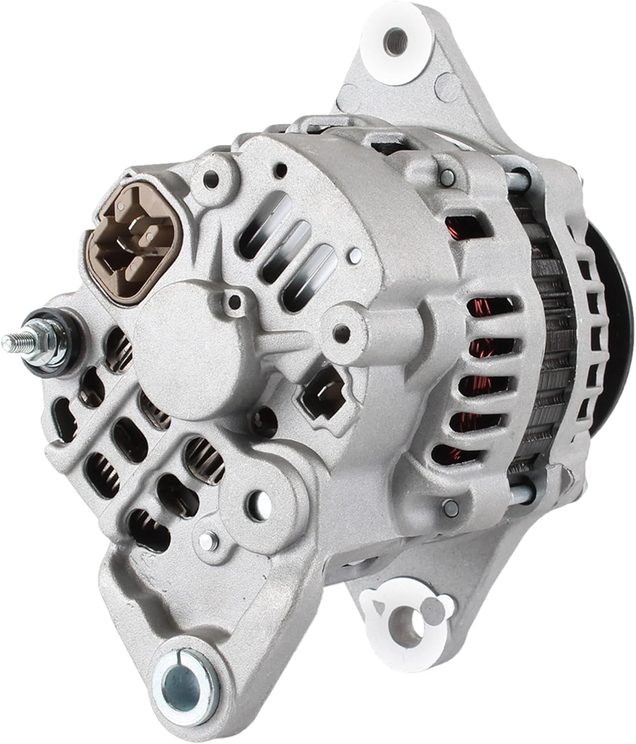 DB Electrical Alternator AMT0266 Compatible with/Replacement for Mitsubishi S4S, S6S All 32A68-00400, A7TA0483, A7TA0483A, 12561 Voltage 12, Rotation CW, Amperage 50, Pulley Class V1