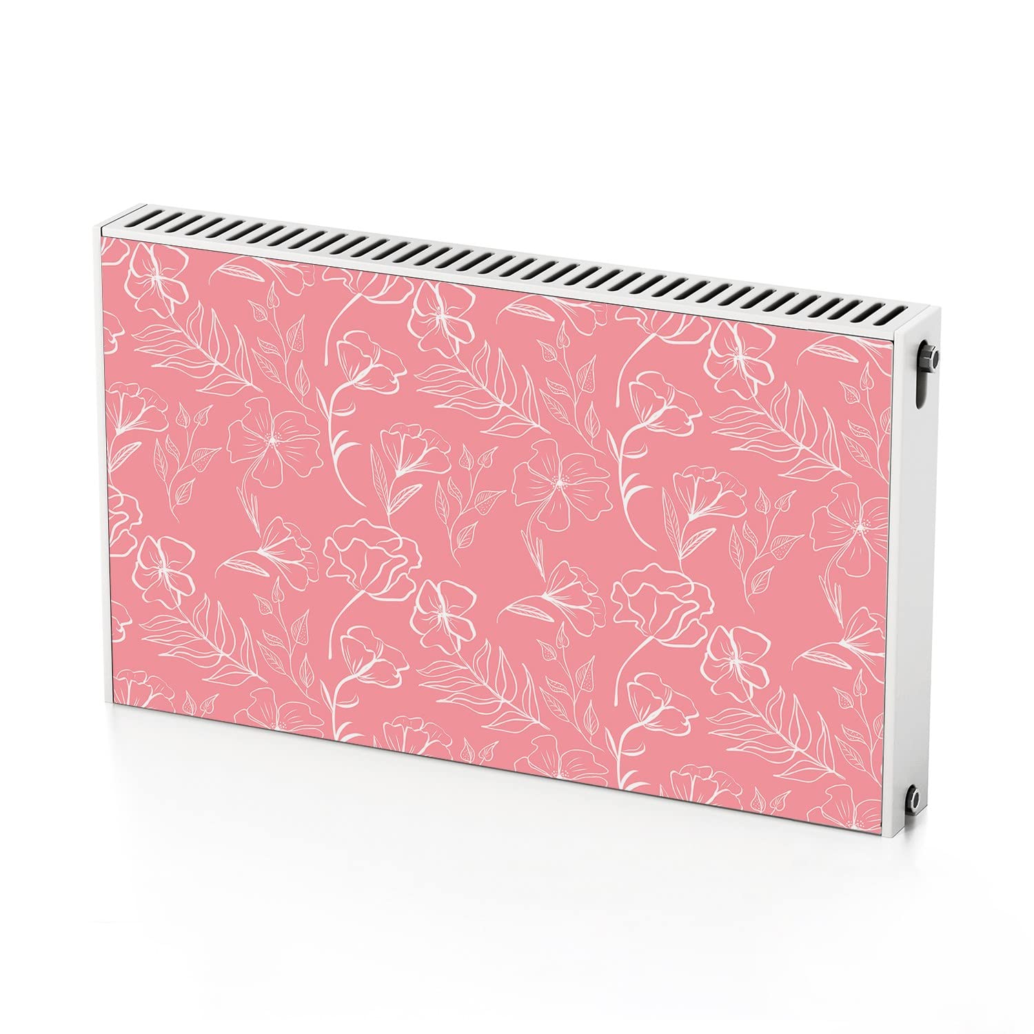 Aimant de radiateur 100x60 cm Coloray avec motif contour de la fleur pour chauffage