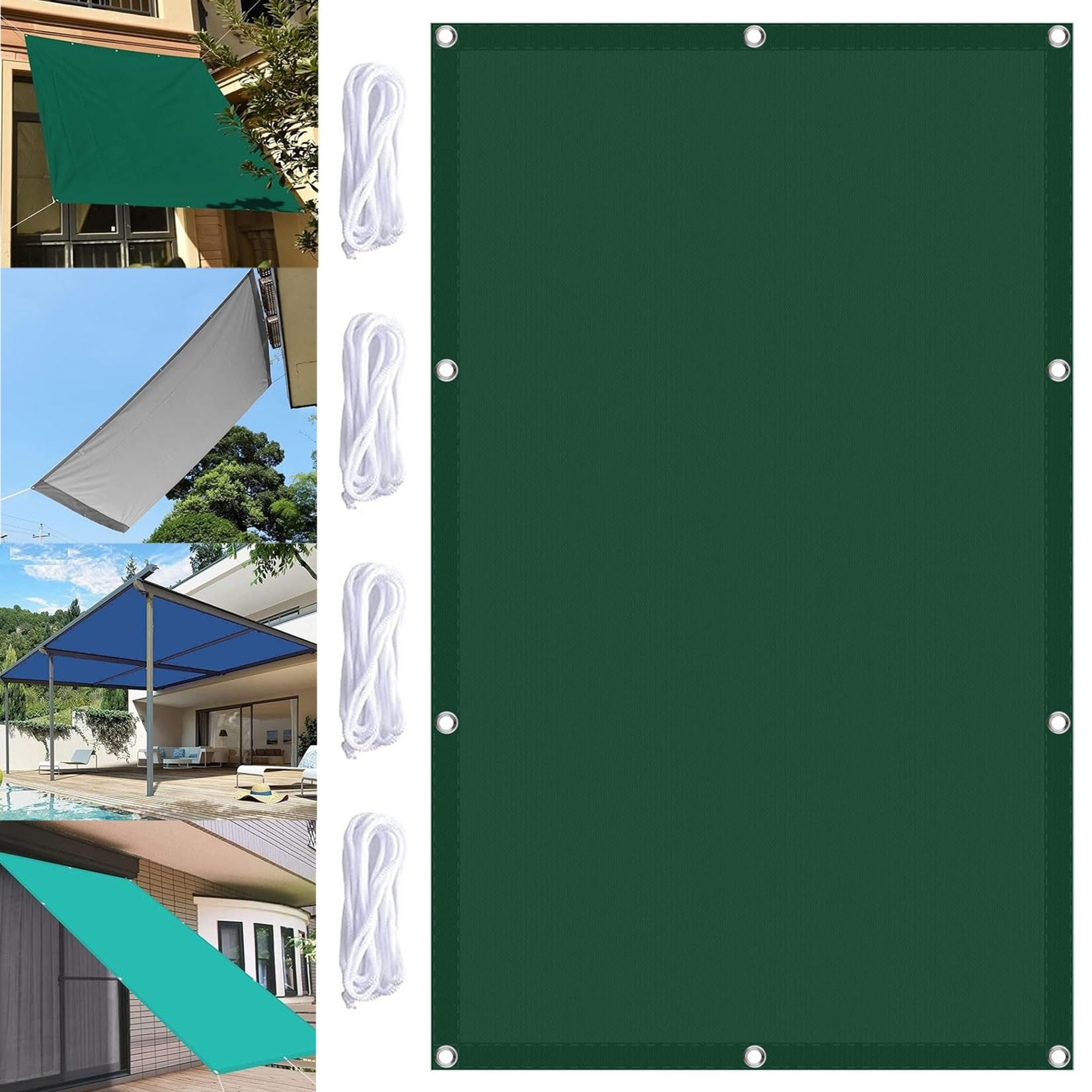 Tissu pour extérieur de qualité supérieure avec toile ombrage rectangulaire