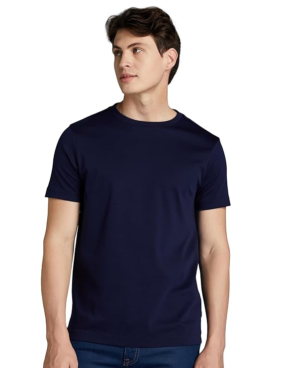Symbol Premium Men's Polyester Blend Regular Fit Super Soft Round Neck Solid T-Shirt