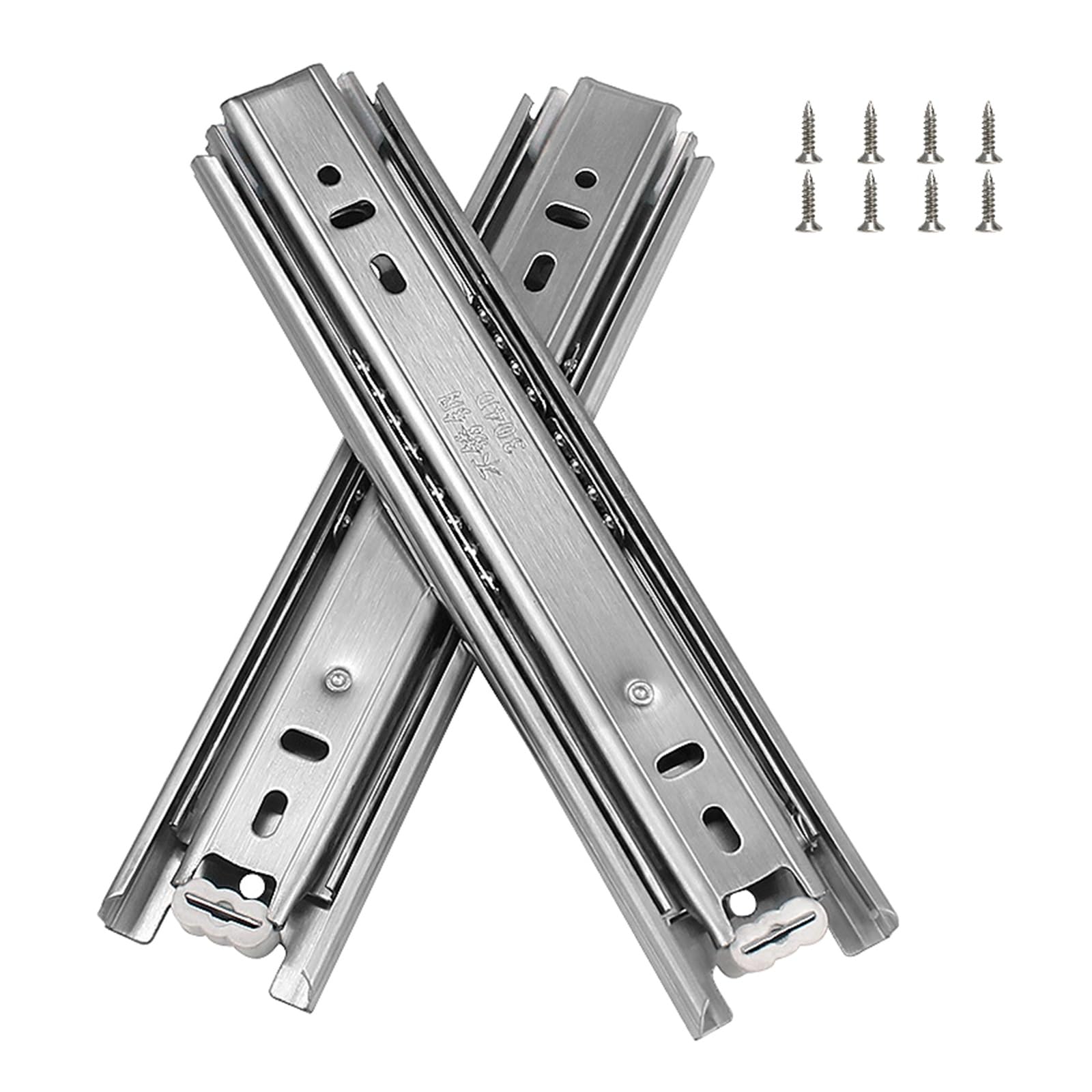 Guías De Cajón De Extensión Completa Telcópica De Montaje Lateral 10 12 14 16 18 20 22 24 Riel Dlizante De Bolas - China Raíl Dlizante, Raíl De Canal Telcópico