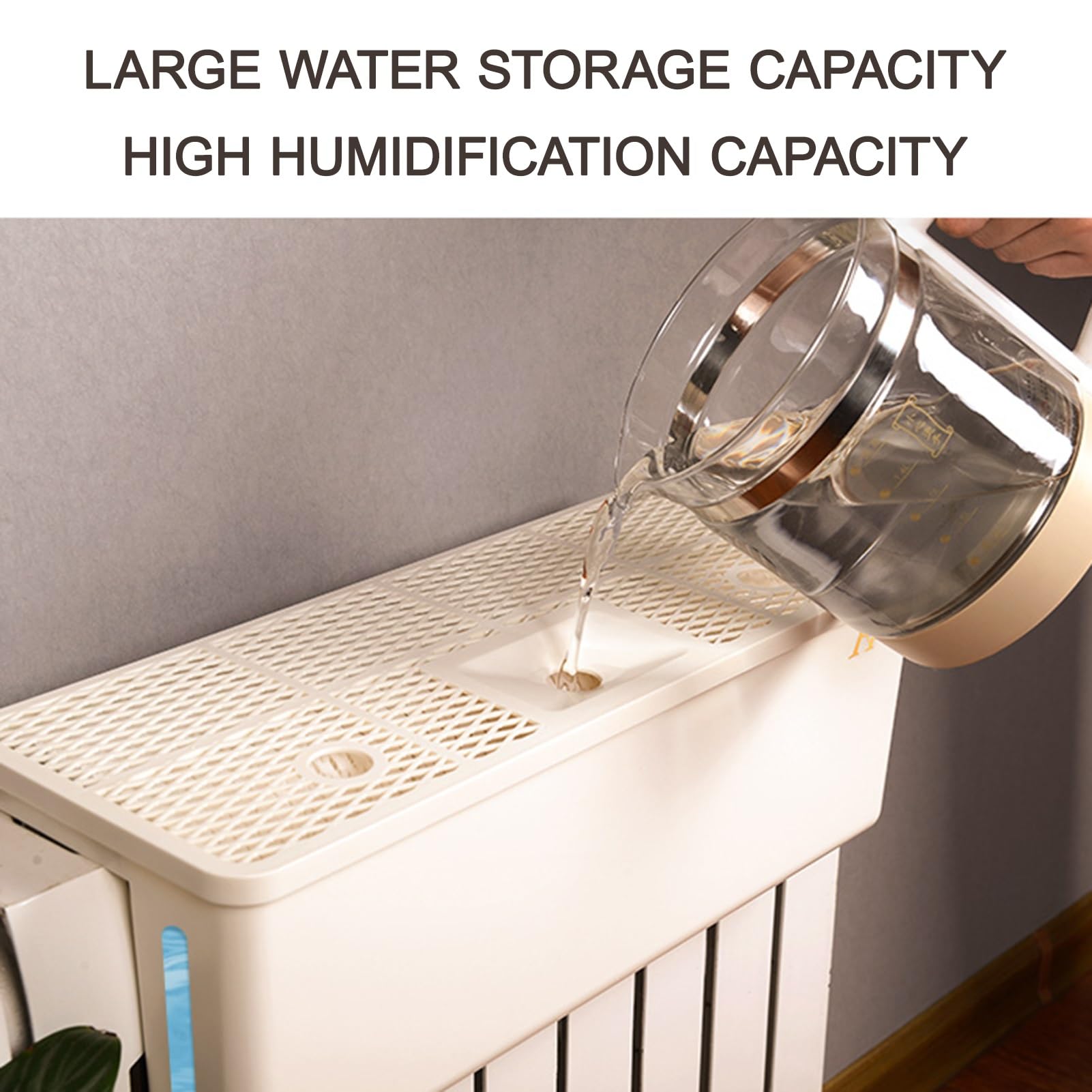 Luftbefeuchter - Innovatives Heizkörper-Befeuchtungssystem, transparenter Wasserstand für einfache Überwachung, Skalierbar für verschiedene Heizkörper(33cm/13in)