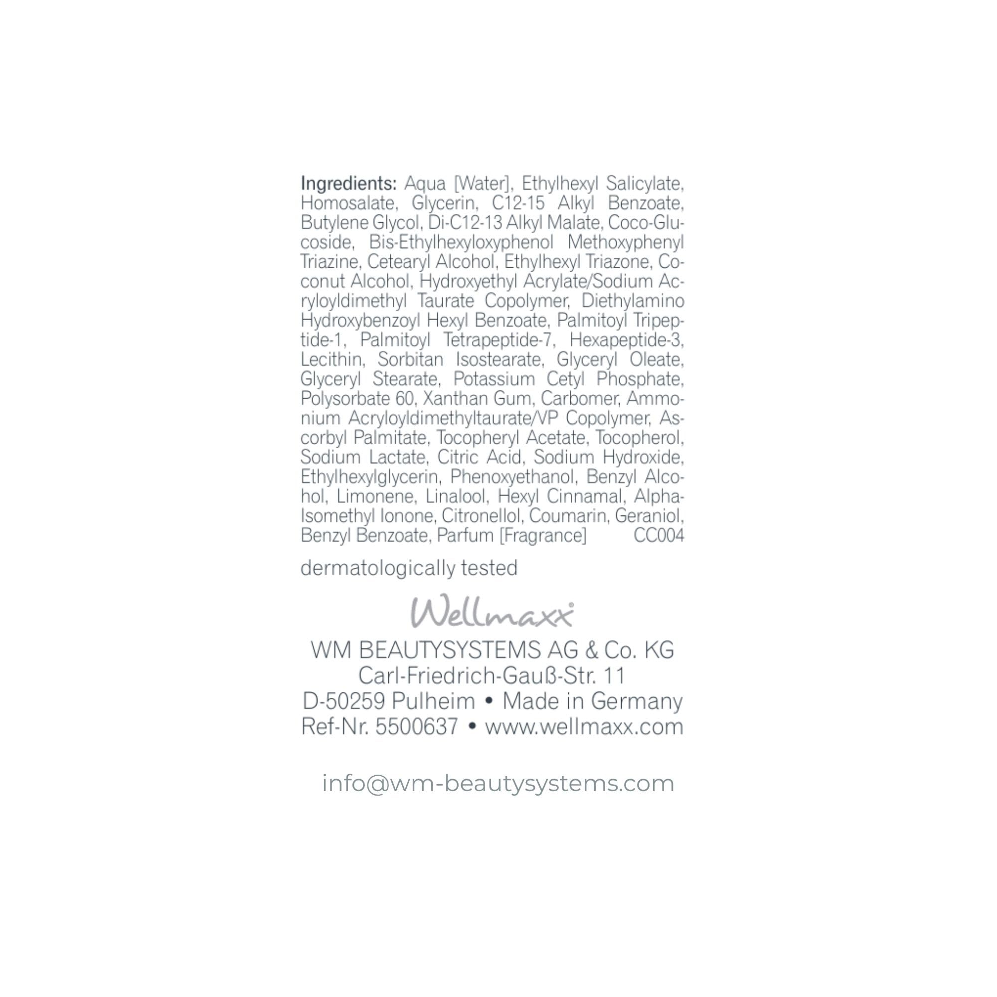 WELLMAXX® cellular lift age defense day fluid "New Formula" I Anti-Aging Wirkstoffe I alle Hauttypen I DERMATEST® Hautverträglichkeit „sehr gut“* I Vegan I Ohne Farbstoffe I 50 ml