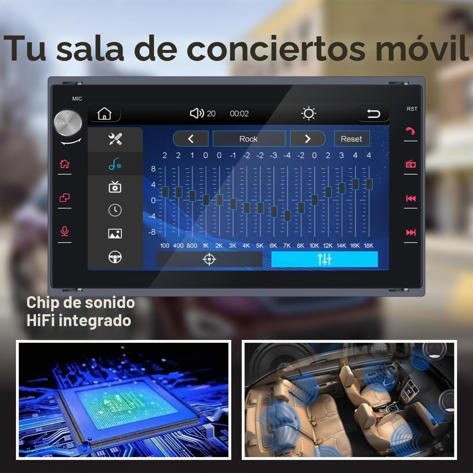 Radio de Coche Compatible con inalámbrico Carplay/Android Auto para VW Fox Polo Passat Golf lbiza 6L Jetta MK3 MK4 Sharan T5 MULTIVAN Transport Seat Skoda con IPS Pantalla Táctil/Bluetooth/FM/Am/USB