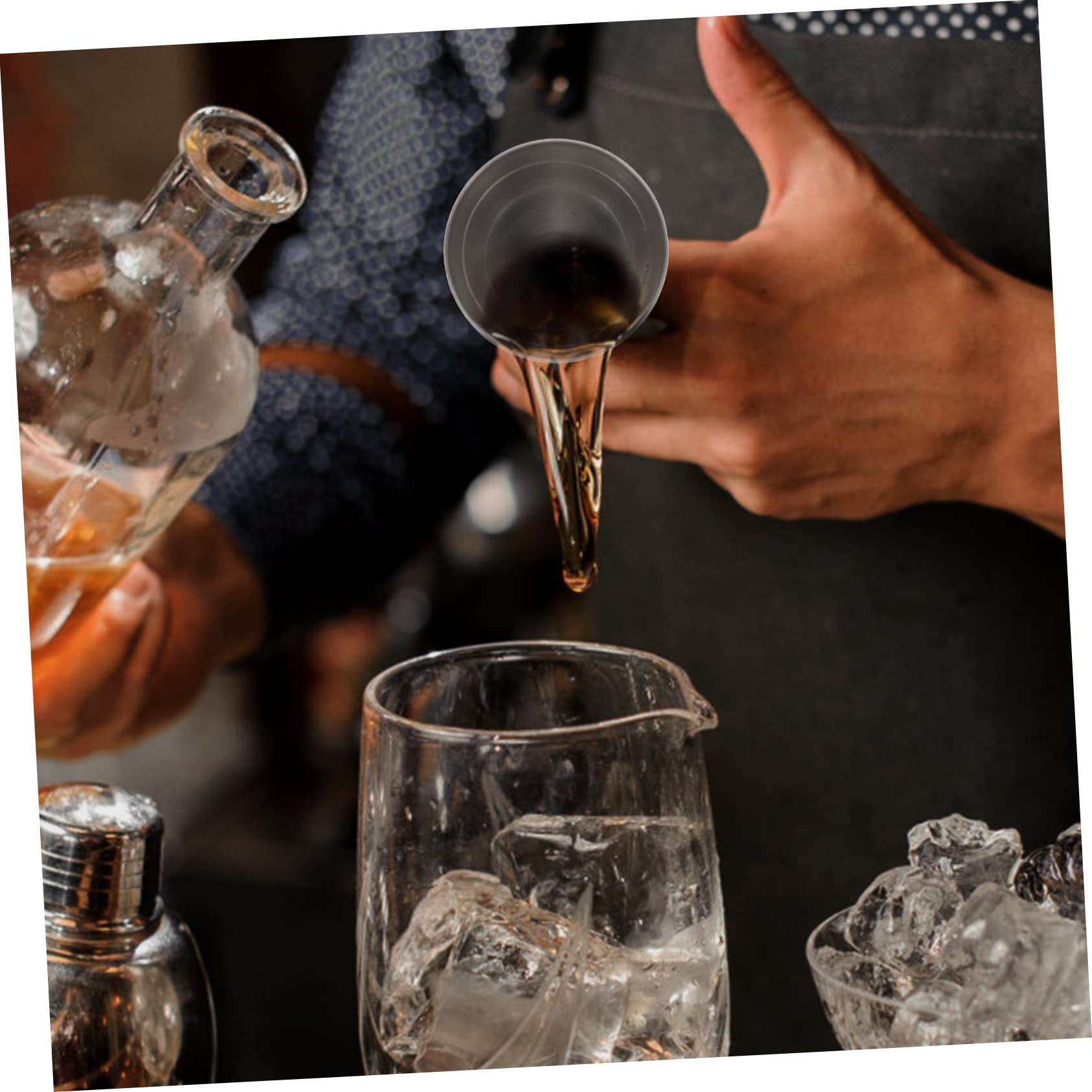 MAGICLULU 3pièces Tasse à Mesurer Acier Inoxydable Jigger De Cocktail Précis Outil De Barman Réutilisable pour Créations De Boissons