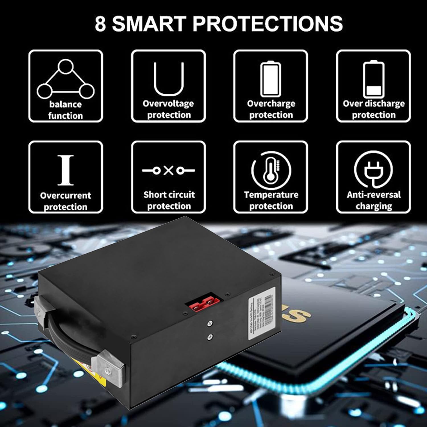 Batteria al Litio per Carrello elevatore Elettrico da 48 V 10 Ah 20 Ah 30 Ah, Batteria per transpallet per carico e Scarico, Motore per carrelli.