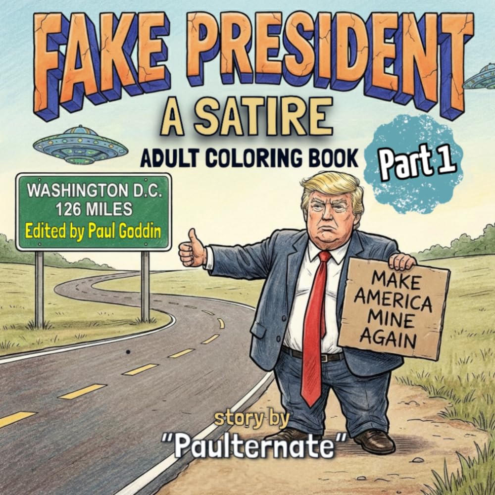 Fake President: A Satire (Part 1): Adult Coloring Book