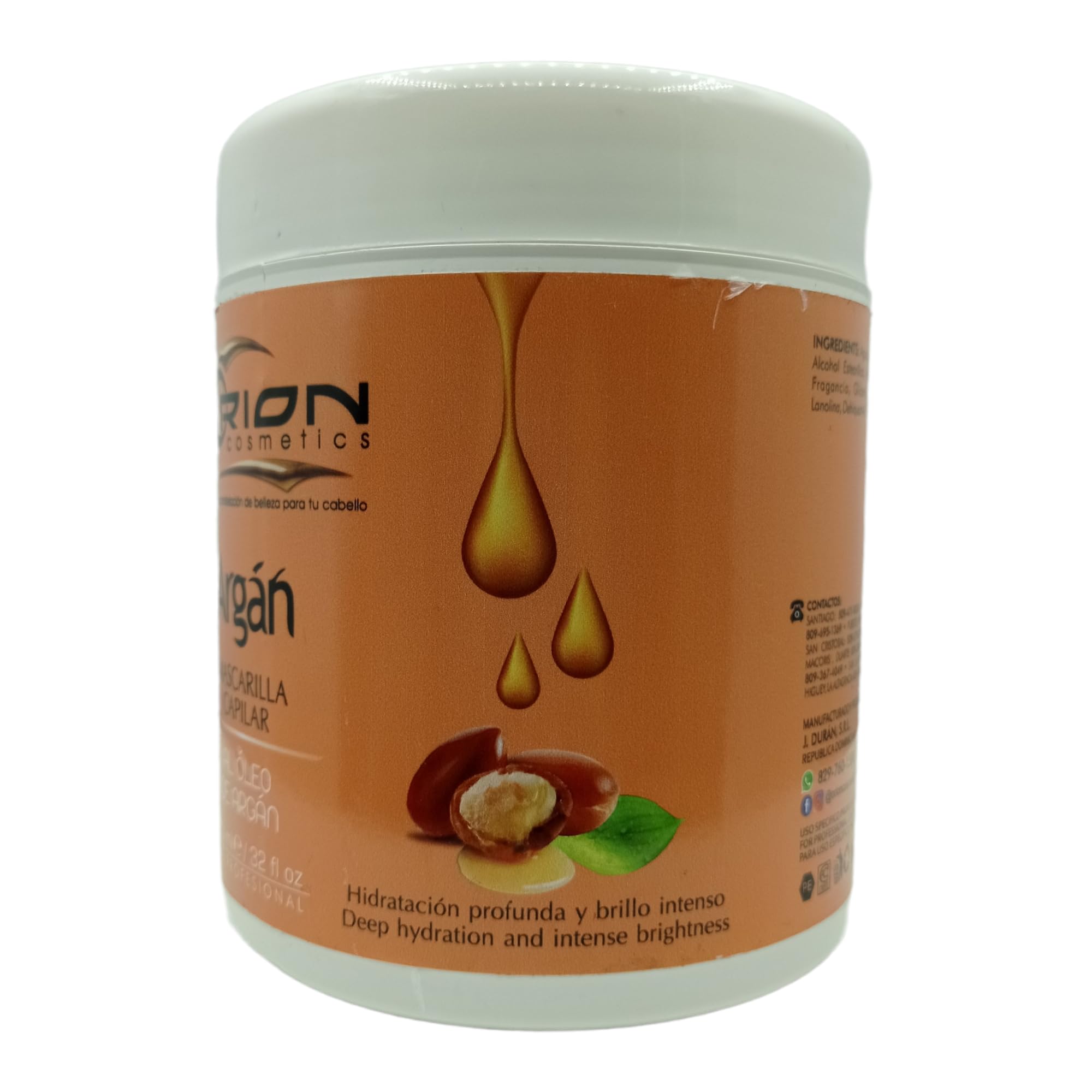 Orion Cosmetics - Argan Oil Hair Mask - hydrates - shines - softens - untangles - nourishes - repairs - 32oz