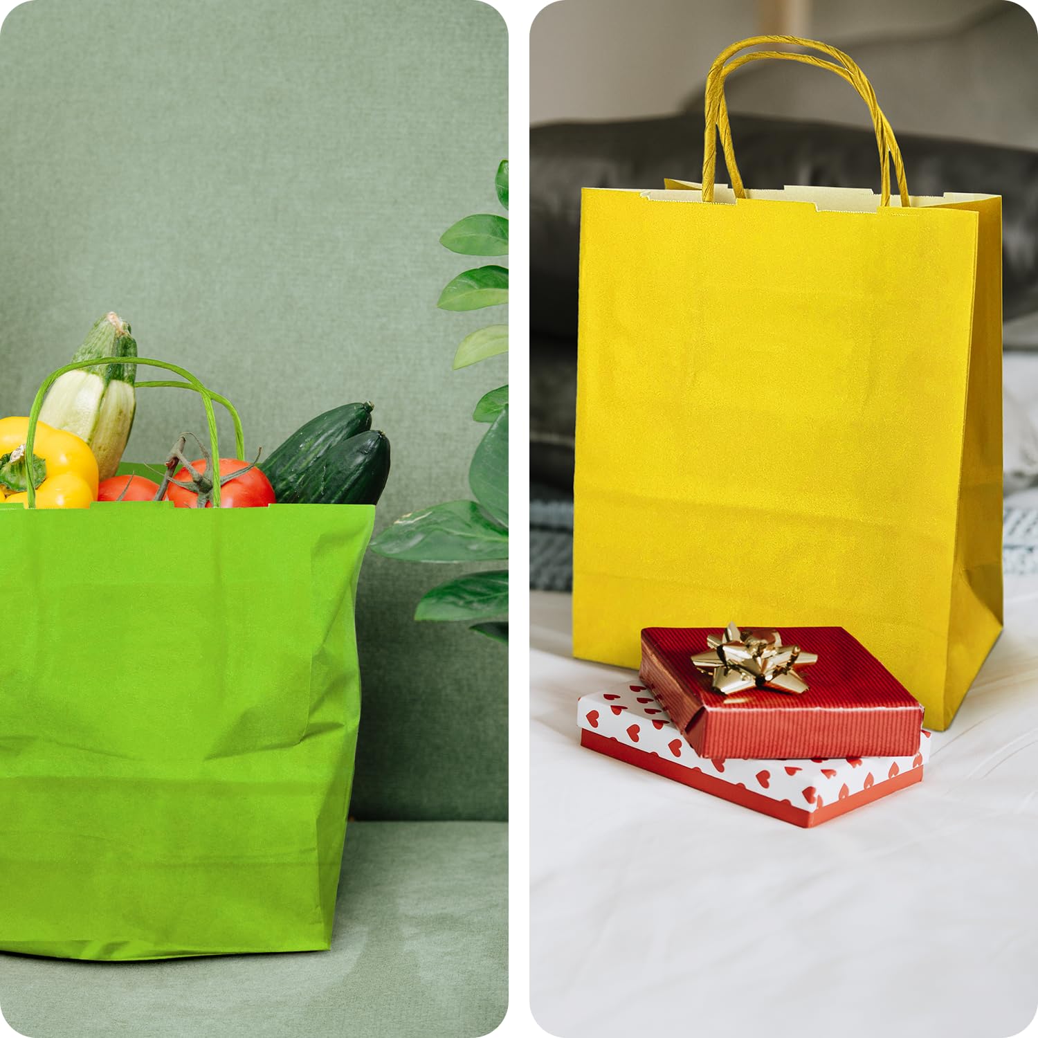 Netuno 200 Papiertüten mit Henkel dunkelblau 25x11x32 cm groß für Geschenke | Robuste Tragetaschen aus Kraftpapier – für Einkaufen, Handel, Verkauf, Party, Weihnachten, Ostern, Boutique & Markt