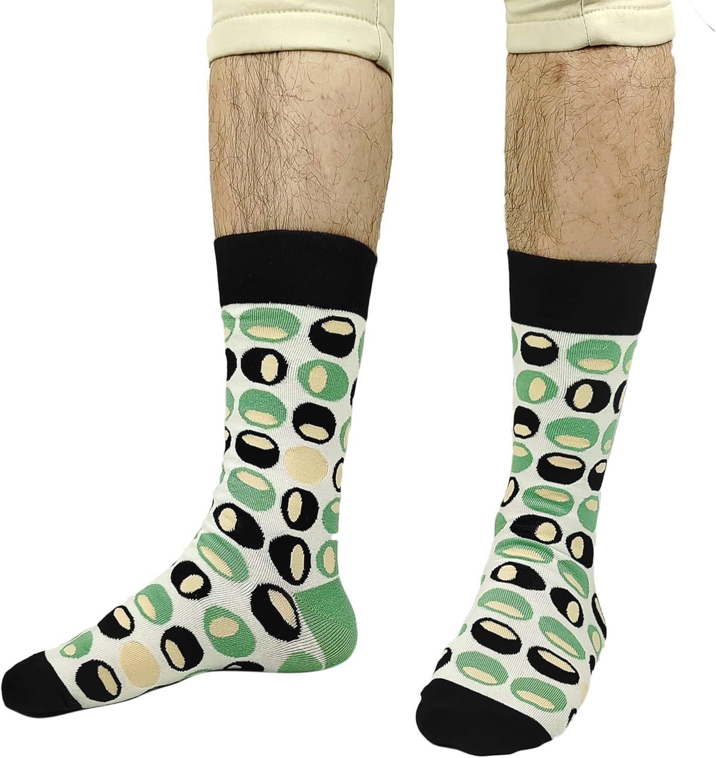 Men's Dress Socks Argyle Black Dress Fun Funny Colorful Novelty Crazy Patterned Sock Cotton Calf Bulk Packs Size 8-12 - Image 6
