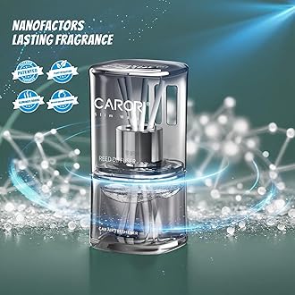 CARORI Reed Diffuser Set, Fragrance Diffuser 70ml Scented, Home Fragrance Includes 4 Rattan Scented Sticks, Home & Office Decor-Encounter