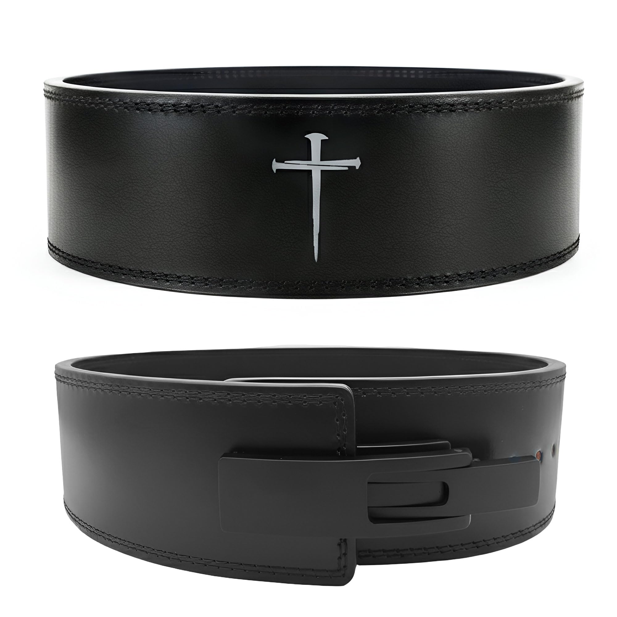 Christian Lever Weight Lifting Belt- 10mm Thick Leather Weightlifting Belt for Men & Women- Durable Leather Weight Belt for Men- High Strength