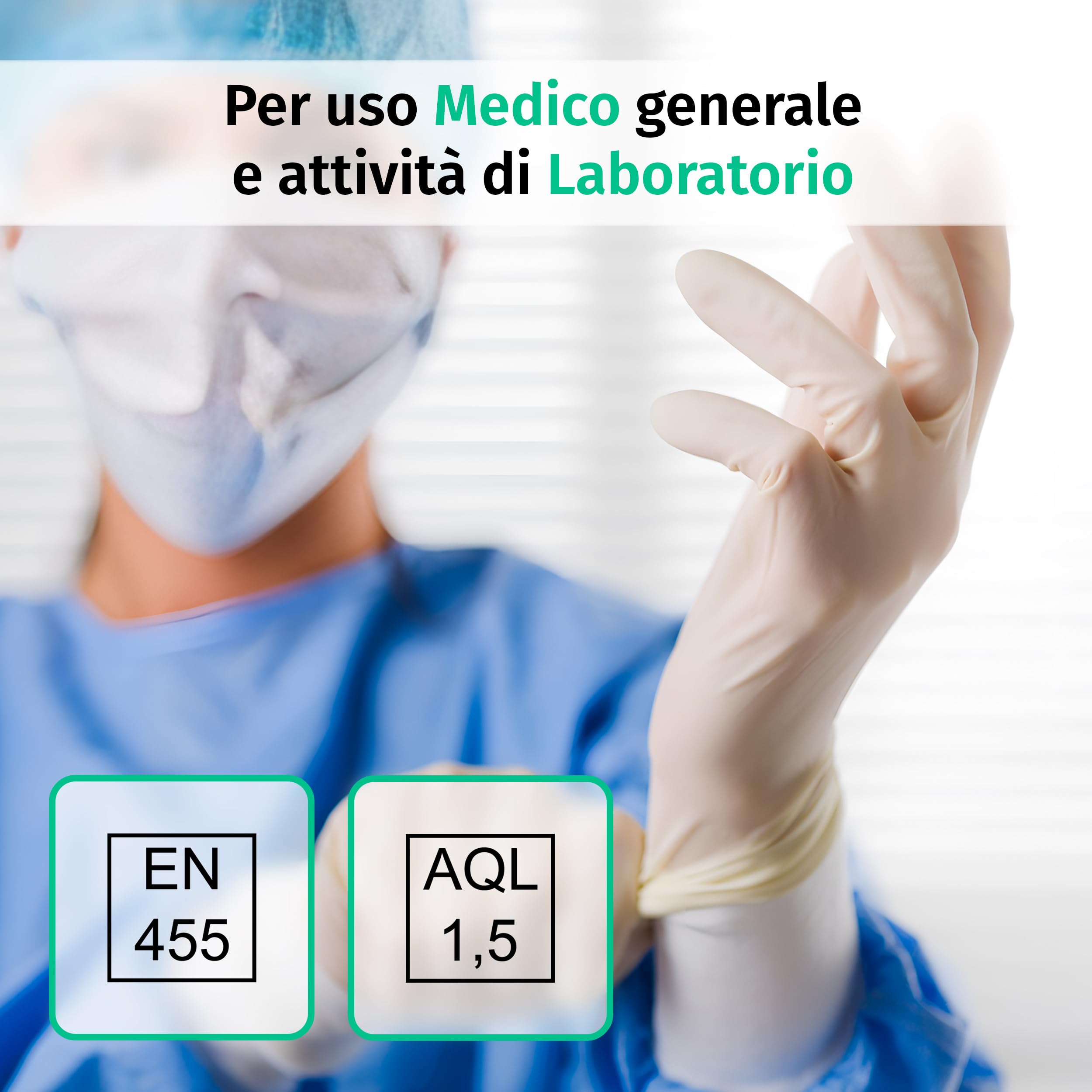 SF Guanti in Lattice Monouso M, Bianchi – 1000 Pezzi (10×100), Senza Polvere, Elastici e Resistenti, Uso Medico e Professionale