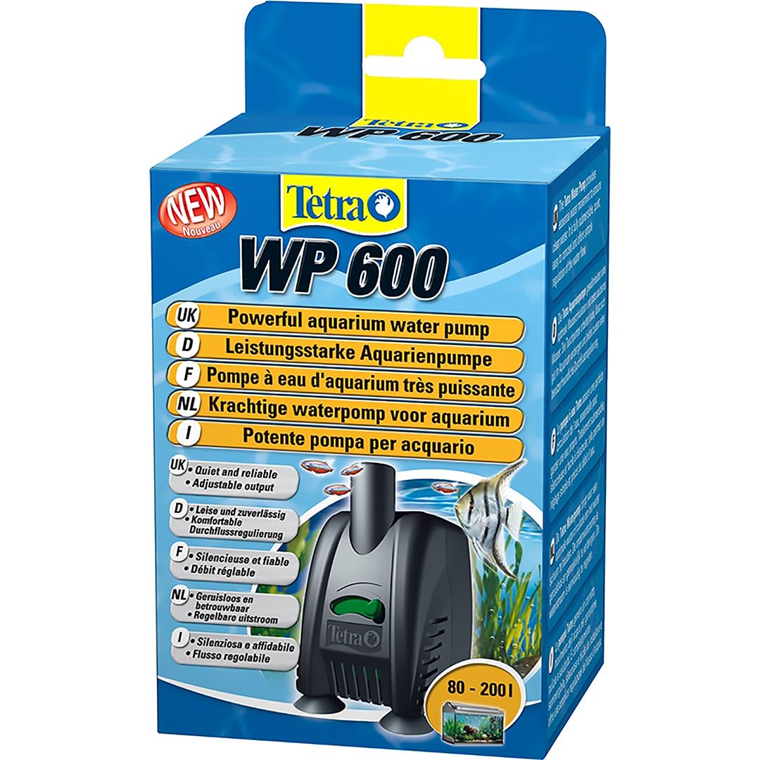 Tetra WP Pompa Per Acquari, Poissons > Filtration Filtres Et Pompes Mixto Adultos, Negro (Black), WP 600 80 - 200 L