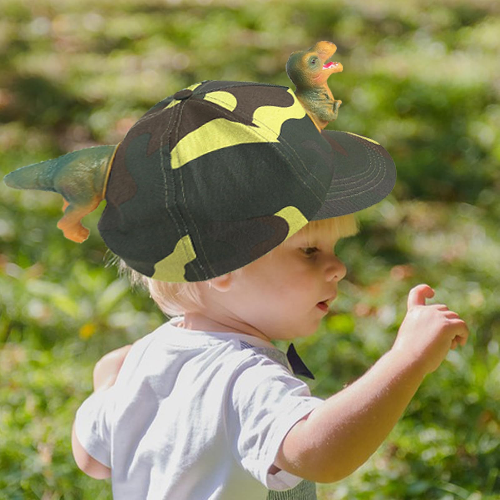 Czapka z daszkiem, urocza czapka dinozaura, modne nakrycia g?owy dla ch?opców, swobodna regulowana czapka z daszkiem wycieczki szkolne, przebieranki Halloween, dni pla?y, pikniki rodzinne