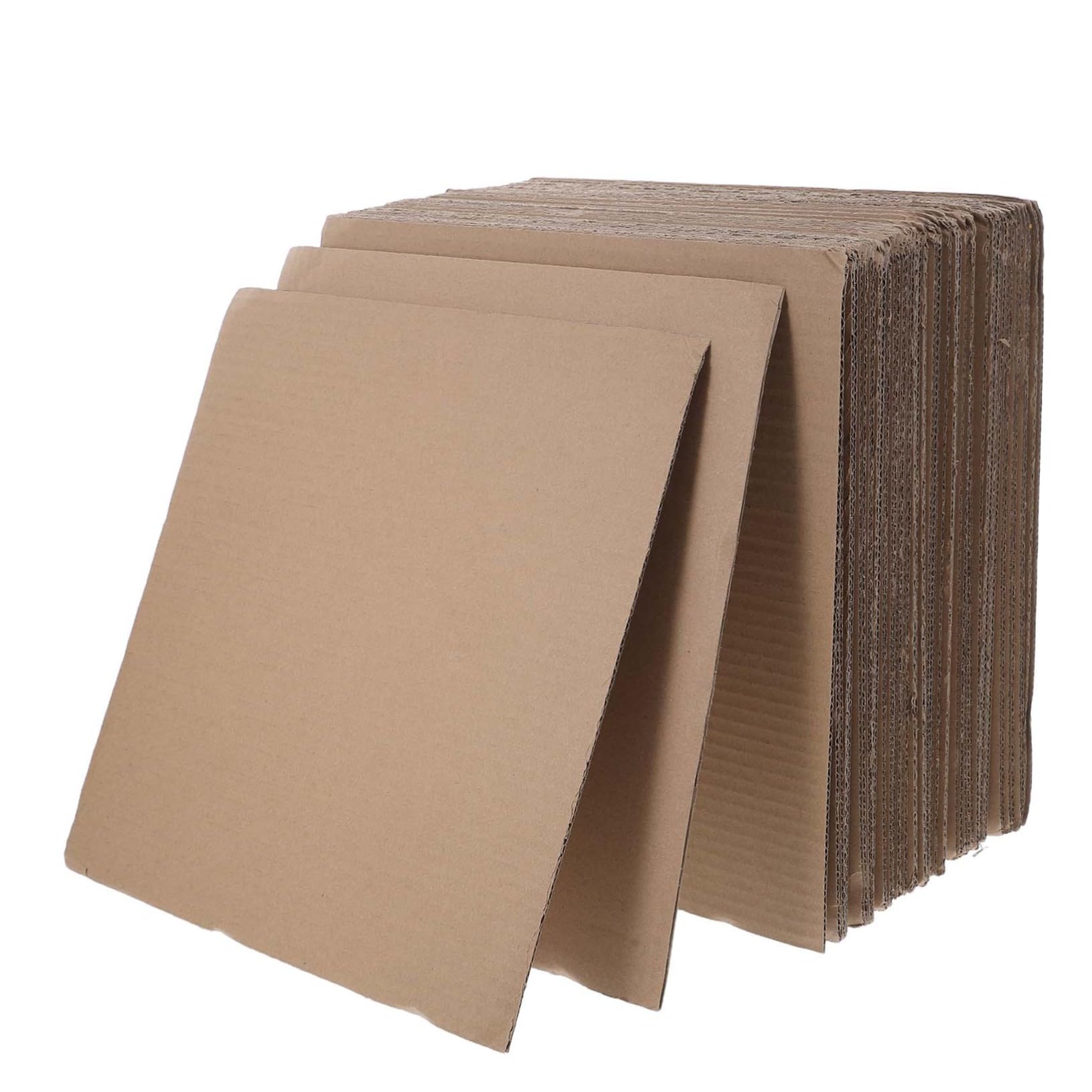 MAGICLULU 50piezas Placas de Cartón Ondulado para Embalaje Láminas de Cartón para Manualidades y Materiales de Embalaje para Proteger Artículos Cajas de Envío