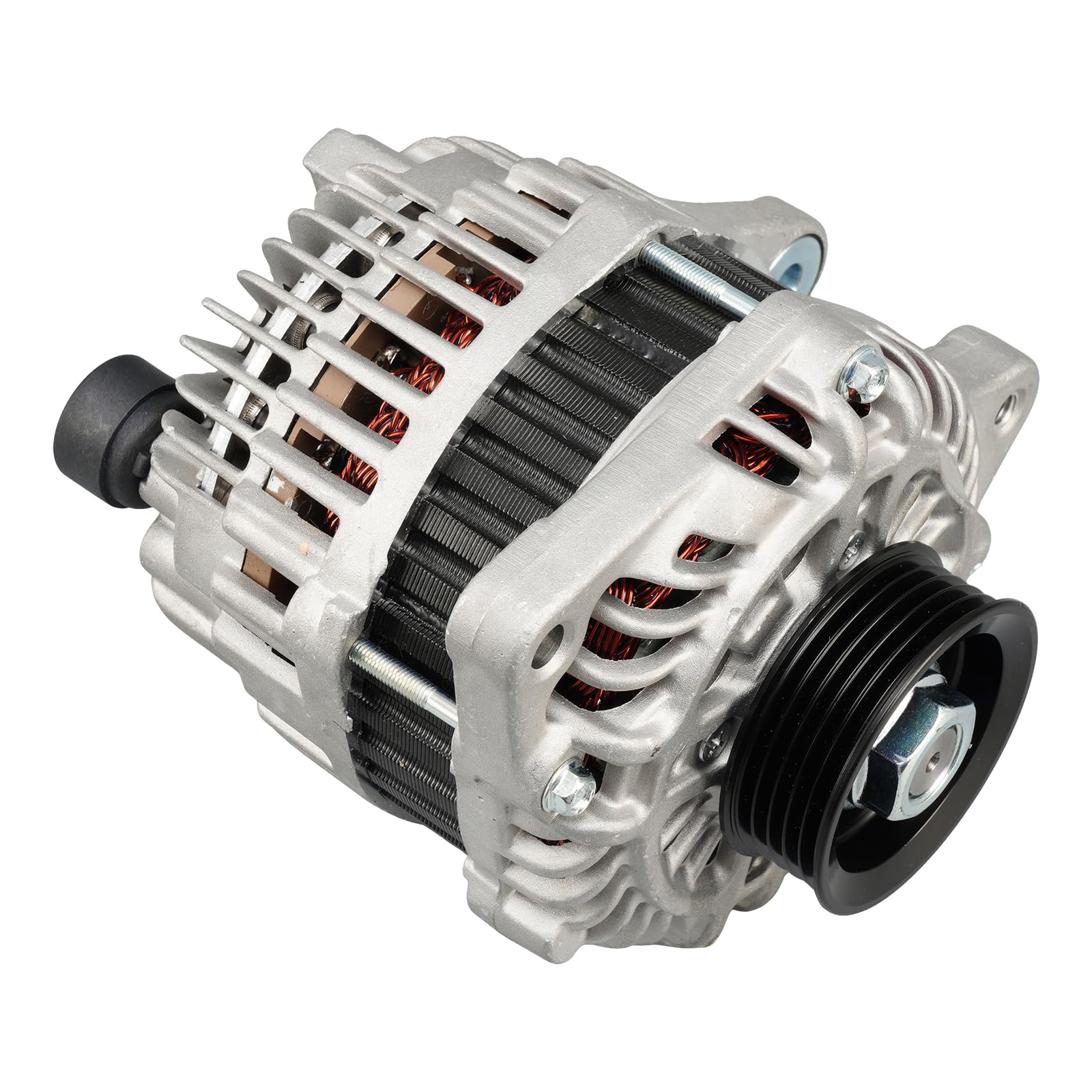 KAX New Alternator Compatible With 2009-2012 Honda Fit, 2013 Honda Fit 1.5L L4 11410N 12V 95Amp CW 5-Groove Pulley