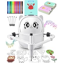 Drawing Robot for Kids, Learn to Draw Step-by-Step, Screen-Free Toy | Montessori Learning Toy; Guided Drawing Cards; Interactive Educational Toy; Christmas &amp; Birthday Gift for Boys Girls Ages 3-9